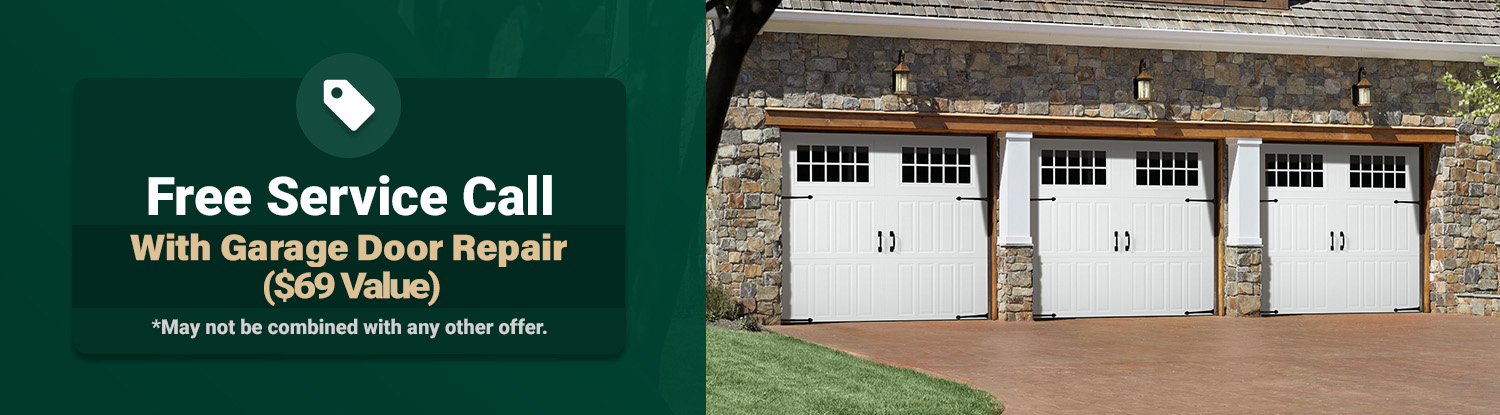 Free Service Call with Garage Door Repair